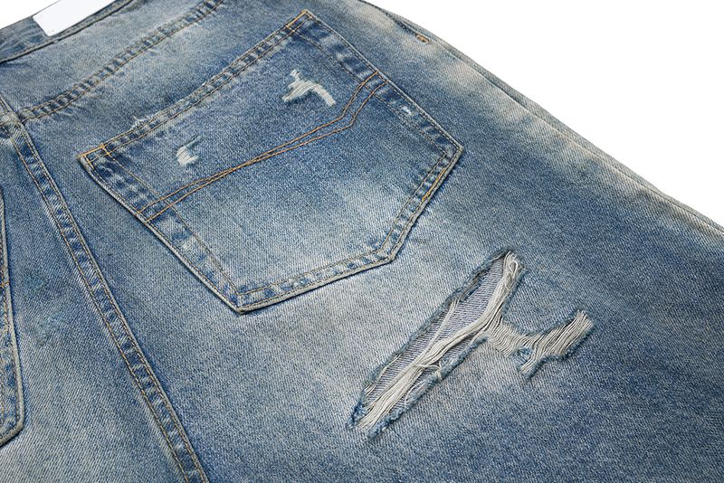 Ausgefranste, Beschädigte Loch-Baggy-Jeans Mit Weitem Bein Für Männer Und Frauen, Streetwear, Lässige Ropa Hombre-Denim-Hose, Übergroße Cargohose_voghion.com