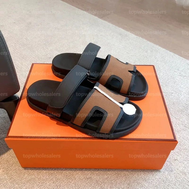 Paar-Stil für den Sommer, H-förmige echte Leder zwei Herren-Sh, modische und vielseitige flache Boden Strand_voghion.com