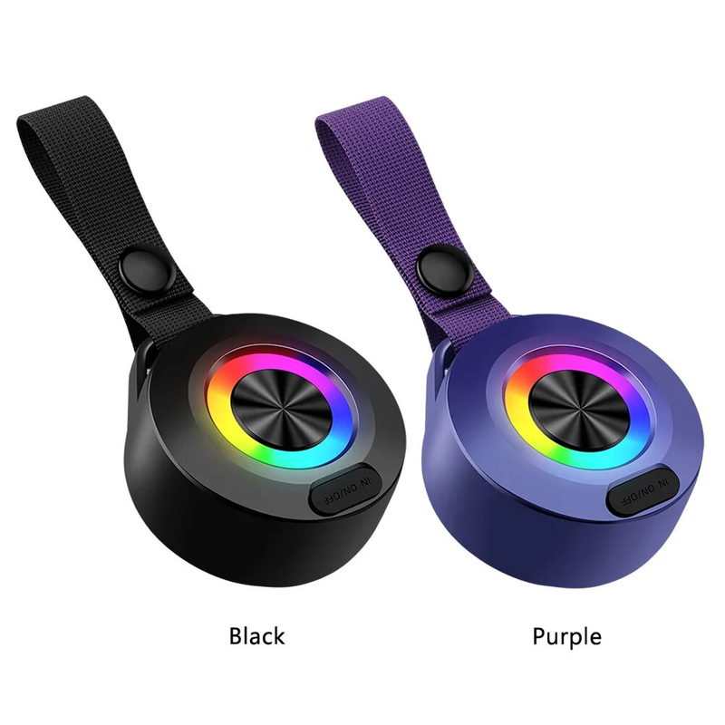 Bezprzewodowe głośniki przenośne, kompatybilne z Bluetooth 5.0, miniaturowy głośnik do torby wiszącej, dźwięk HD, wodoodporny, głośny, idealny na wędrówki_voghion.com