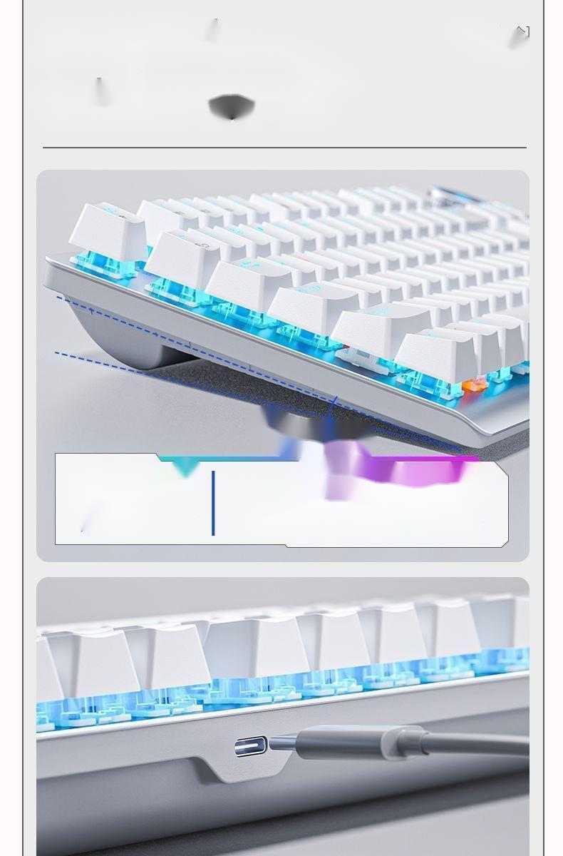 Tarantula Bluetooth The Third Mock Examination Mechanical Keyboard Wireless Mouse Set Game Office Notebook Tablet_voghion.com