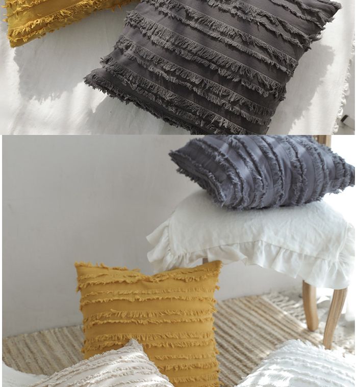 Bej Yastık Kılıfları 30x50cm 45x45cm Kanepe İçin Yastık Kılıfı Ev Dekorasyonu Kanepe İçin Yastıklar Yatak Odası İçin Düz Renk Yastık Kılıfları_voghion.com