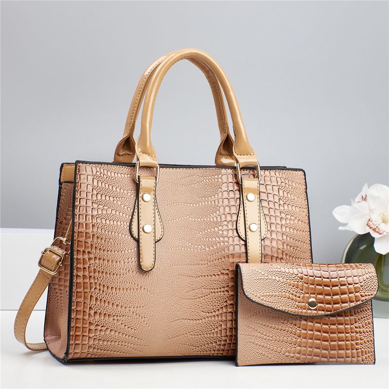 Women's Handbag Commuter Single Shoulder Hand Crossbody Bag Premium Touch 2-piece Handbag Set_voghion.com