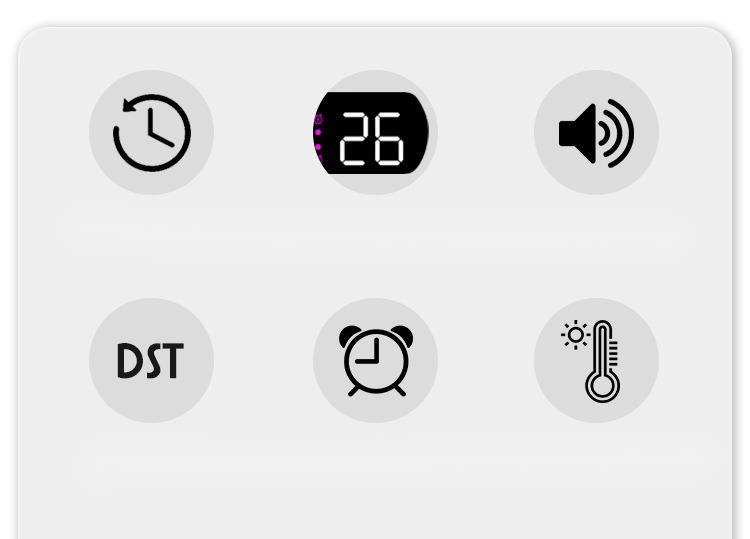 Hot Selling Jumping Seconds LED Alarm Multifunctional Chronograph Electronic Simple Nordic Style Clock Timer 5506_voghion.com