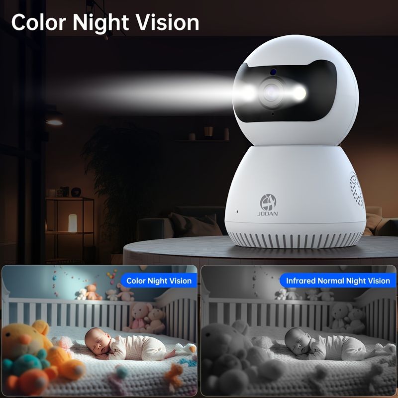 1080P High Definition Camera With PTZ Indoor IP Camera With 355 ° Rotation, Supports Dual Band 2.4G And 5G WiFi,_voghion.com