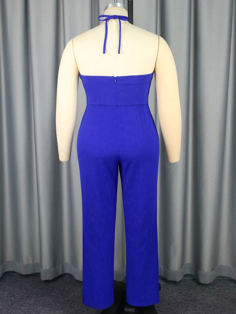 Women's Spring new tube top jumpsuit large size three-dimensional mesh party dress Jumpsuits_voghion.com