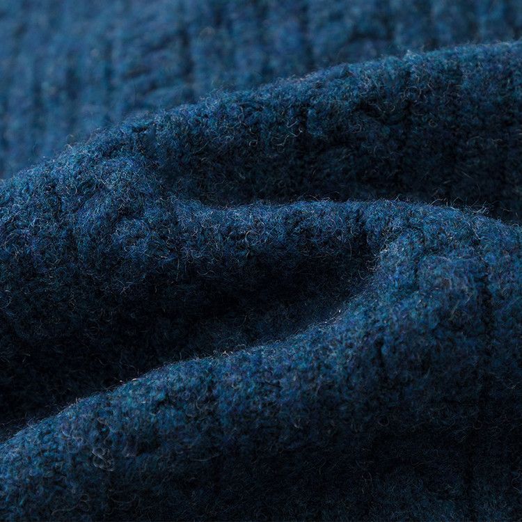 Men's Twisted Knit V-Neck Sweater Style Casual Pullover With Loose Fit, Solid Color For Autumn & Winter_voghion.com