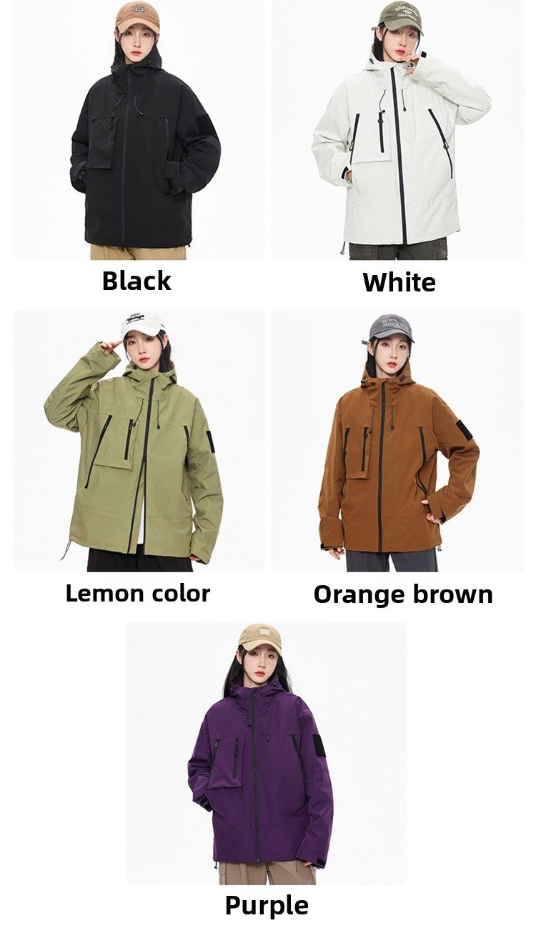 Giacca con cappuccio traspirante, antivento, impermeabile, traspirante, morbida, resistente all'usura, da uomo, per primavera e autunno._voghion.com