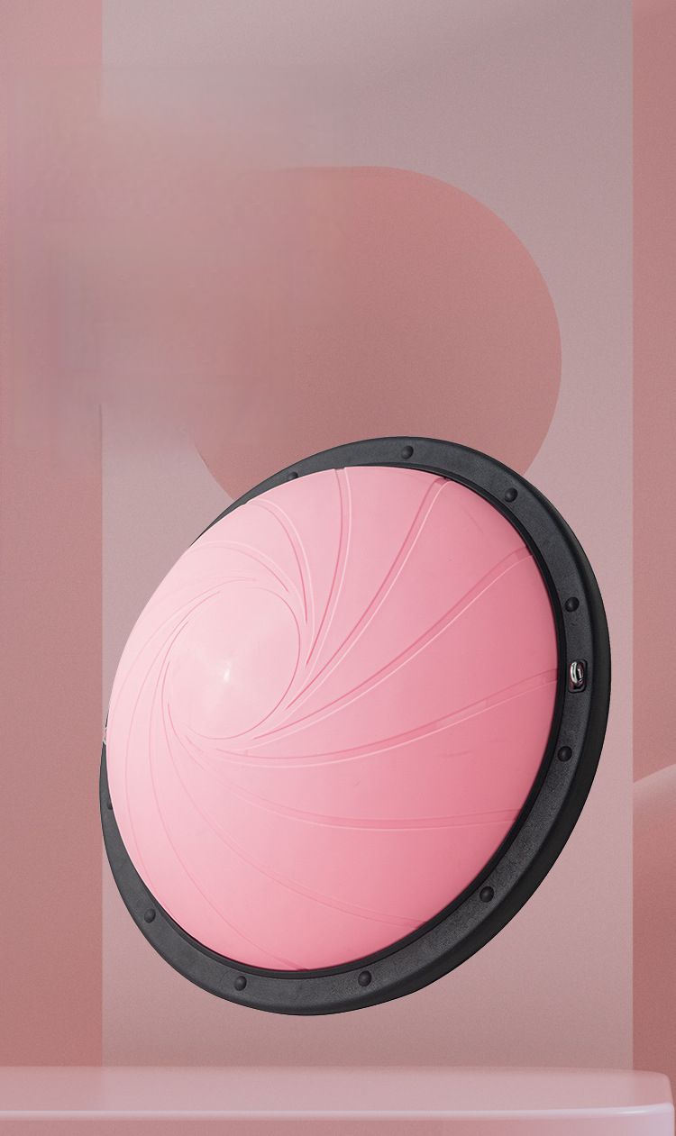 New Spiral Pattern Wave Speed Balance Half Round Thickened Explosion-proof Pilates Equipment Yoga Ball Exercise_voghion.com