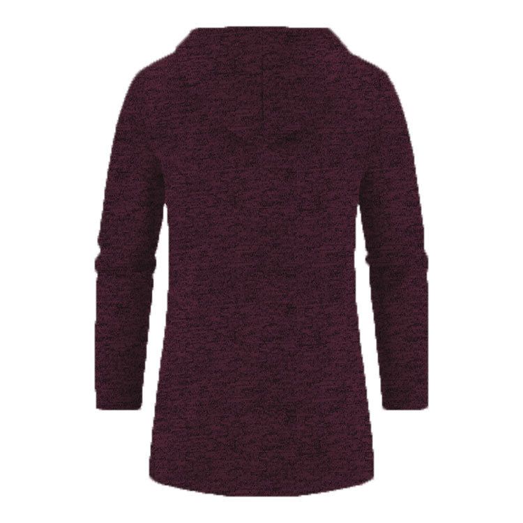 Giacca da uomo con cappuccio, taglia media e lunga, sottile, larga, in felpa, sottile, cardigan lavorato a maglia_voghion.com