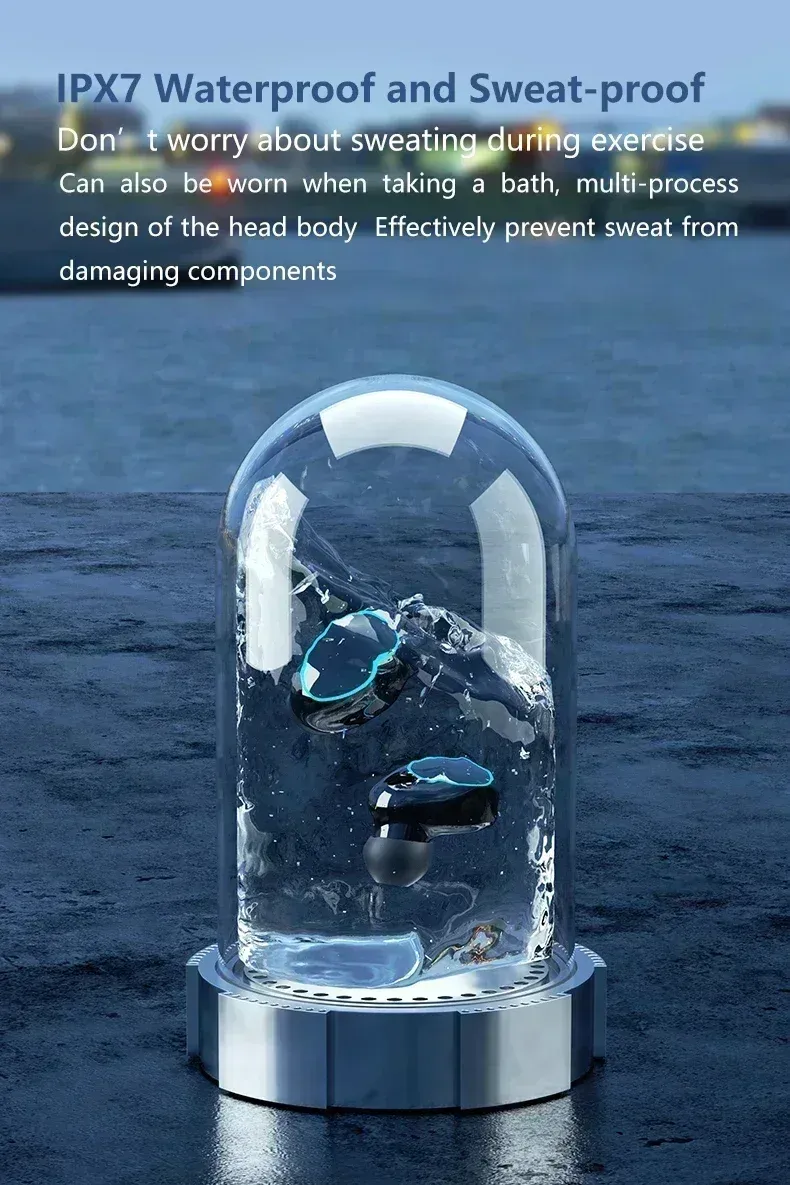 Original M10 Headphones Bluetooth Wireless Earpods Sports Stereo Noise Canceling Headphone Microphone Speaker_voghion.com