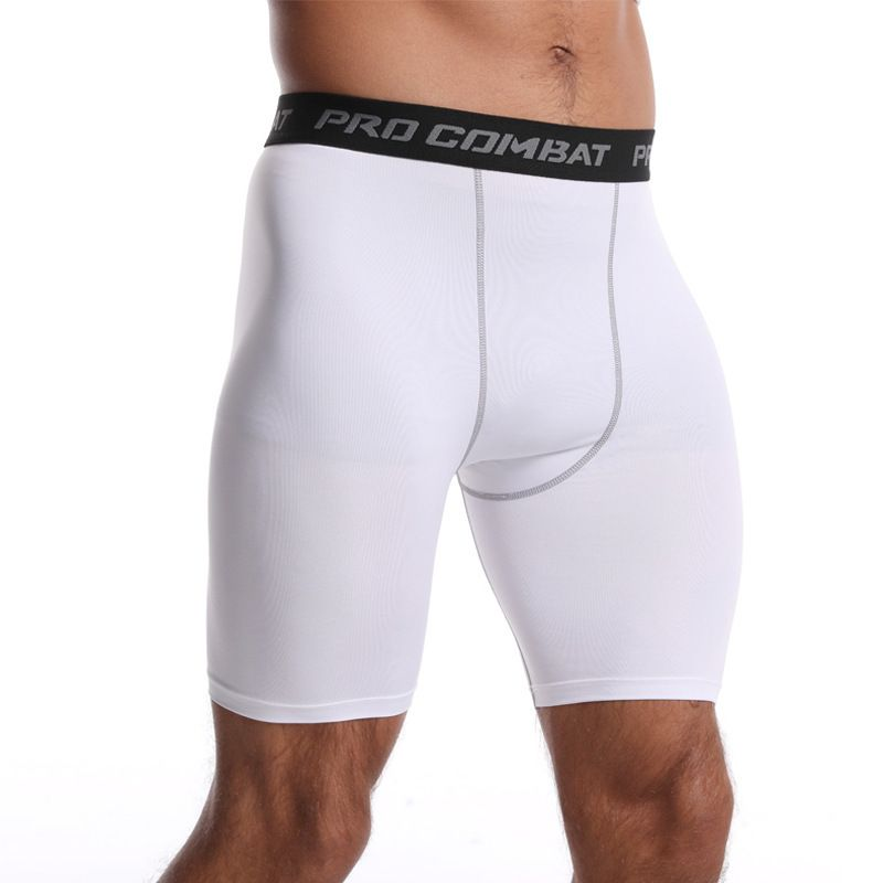 2023Sports high elasticity training pants 5 point basketball 5 point tight pants American shorts Men's tight elastic pants_voghion.com