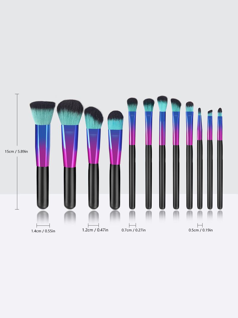 12 nya sminkborstar i flera färger_voghion.com