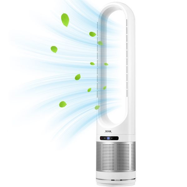 40' Oscillating Tower Fan 8H Timer 15.4ft/s High Velocity With Remote Control_voghion.com