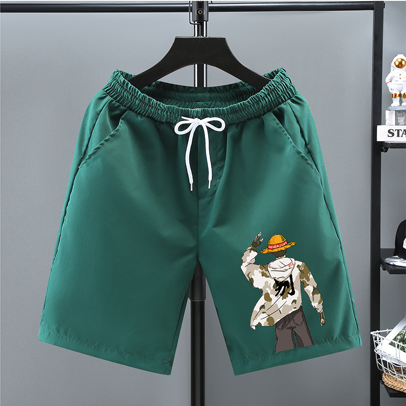 Sommer Piratenkönig Sport Shorts Herren große lockere schnell trocknende lässige 5-Punkt-Hose Basketballhose Strandhose_voghion.com