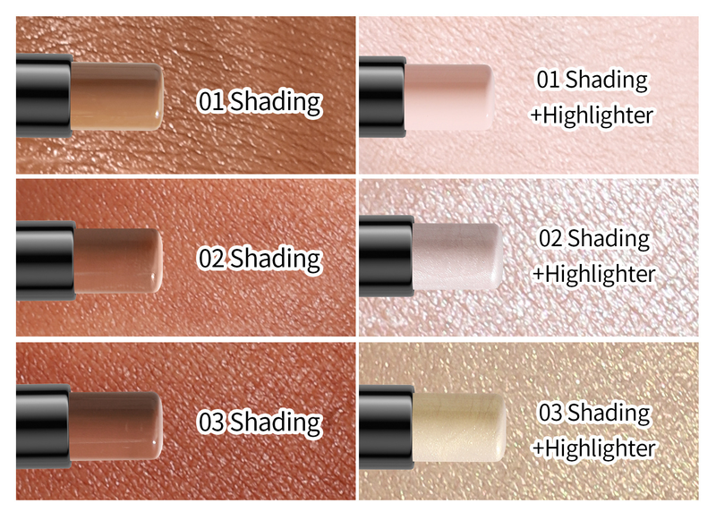 HelloKiss javítás sztereó arc dupla fej árnyék highlight stick korrektor krém smink_voghion.com