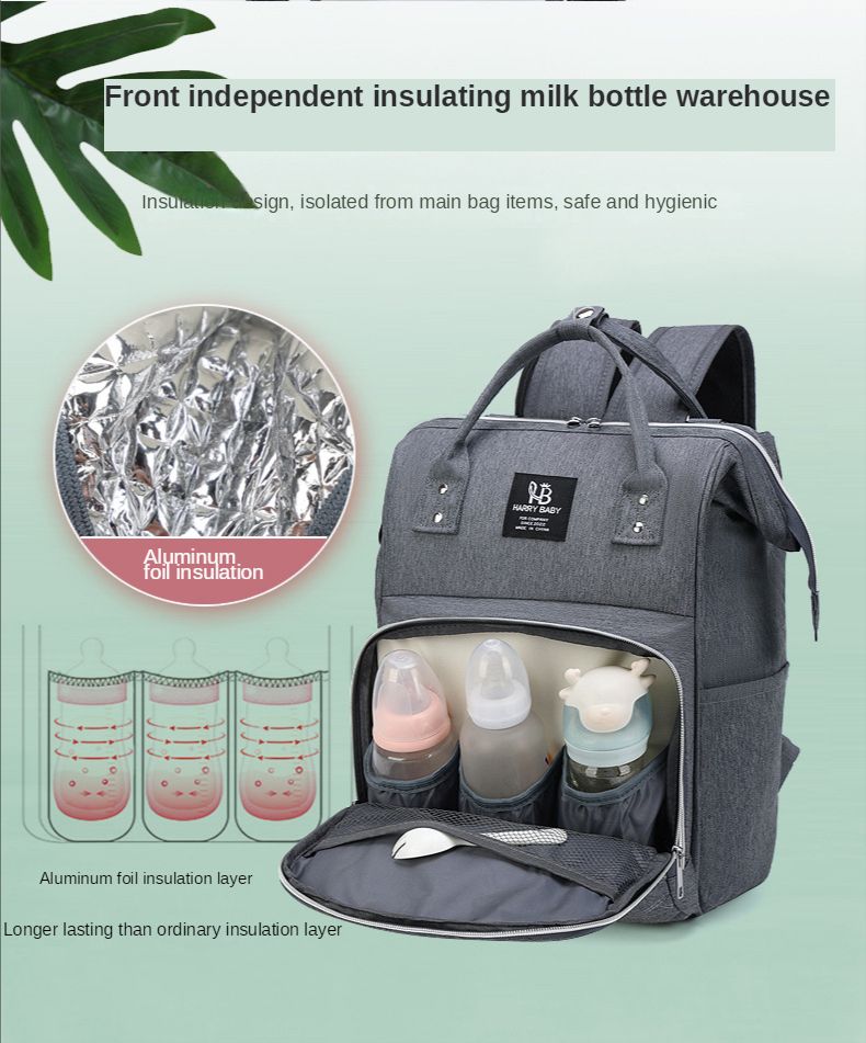 Diaper Bags Backpacks New Large Capacity Multifunctional Mom Usb Charging Oxford Cloth Portable Mother and Baby Bag_voghion.com