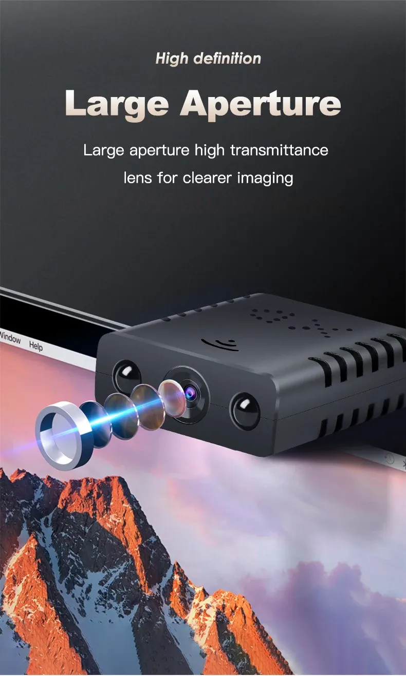1080P HD Mini WIFI Kamera Akıllı Ev Güvenliği IR Gece Görüşü Geniş Açı Mikro Kablosuz Gözetim Kameraları Video_voghion.com