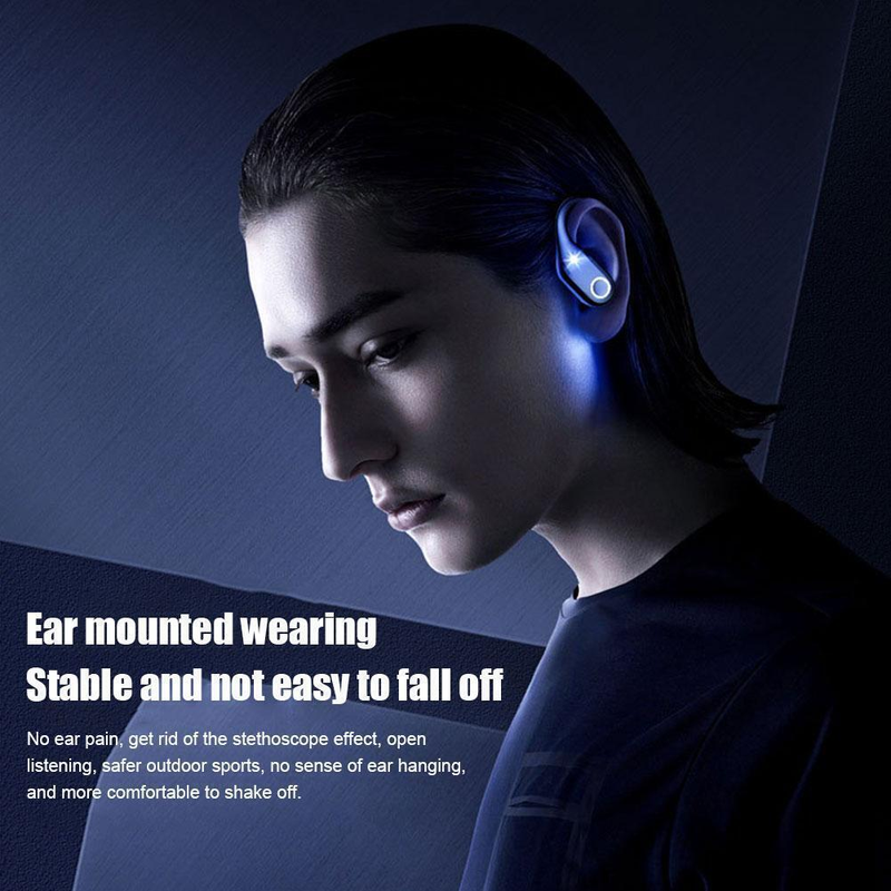 Fones de ouvido sem fio para jogos ANC Fones de ouvido esportivos com display LED Fone de ouvido com microfone embutido com ganchos para treino_voghion.com