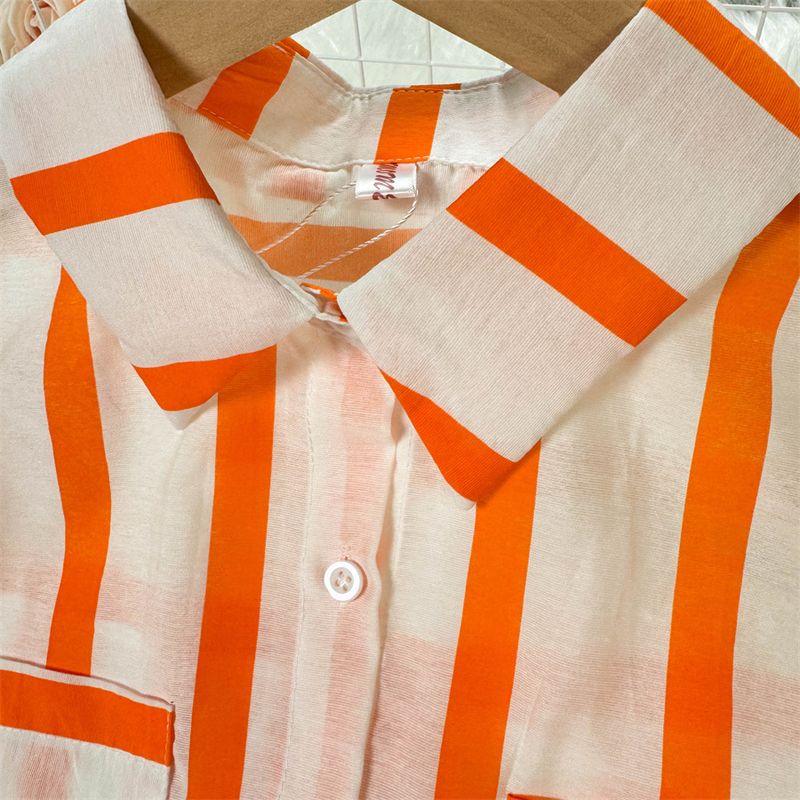 Damenjacke mit vertikal gestreiftem Futter für Damen im koreanischen Stil, lässig, locker, Revers, vielseitiges Top, trendig_voghion.com