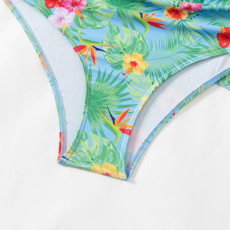 Dameskleding Mode Sexy Multi Color Bedrukt Mesh Dames Bikini Bikini Driedelig Dames Badpak_voghion.com