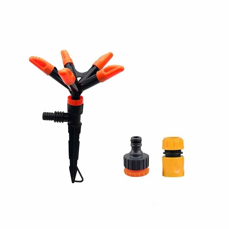 Aspersor giratório automático de 5 ângulos e 360 ° para irrigação de jardim_voghion.com