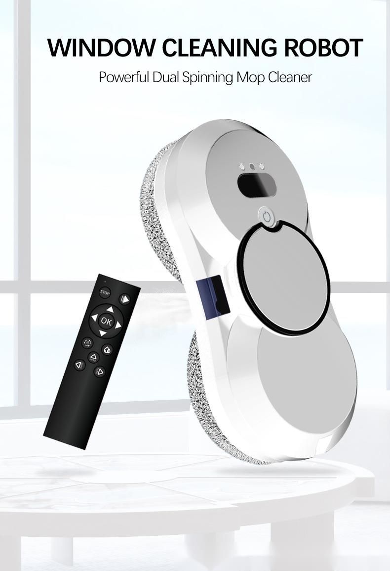 Robot limpiador de ventanas automático para exteriores, de doble uso, para uso en seco y húmedo, con cristales ultrafinos y pulverizador de agua inteligente._voghion.com