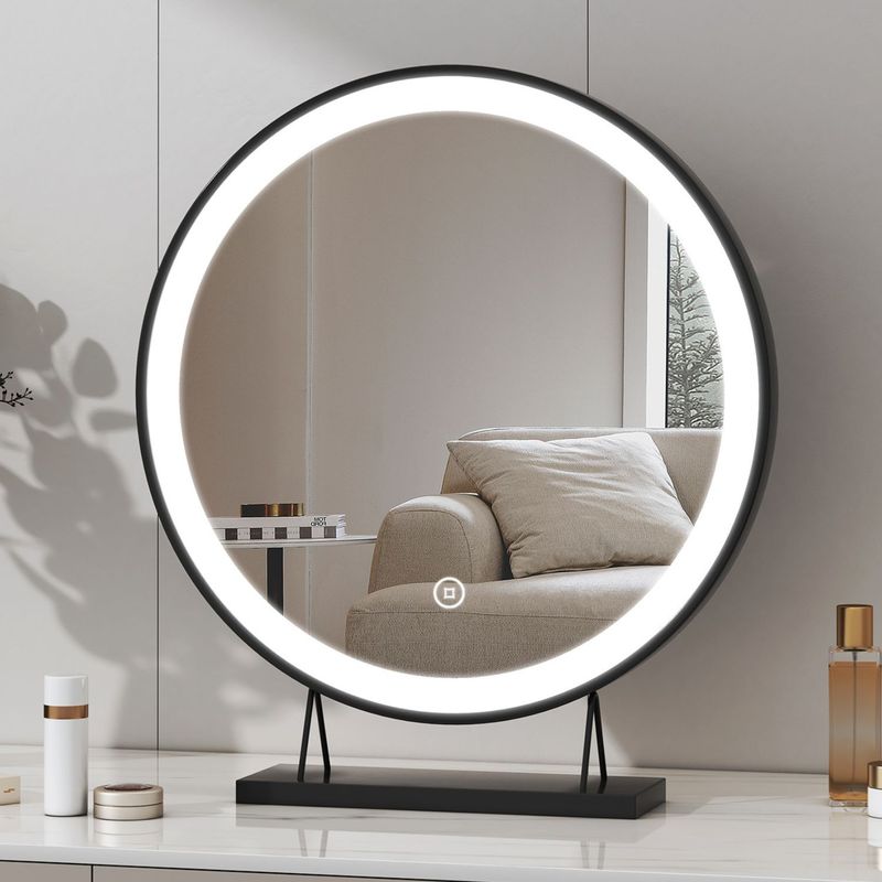Meykoers Round Hollywood Make Up Mirror LED Lights Dressing Table Vanity Mirror_voghion.com