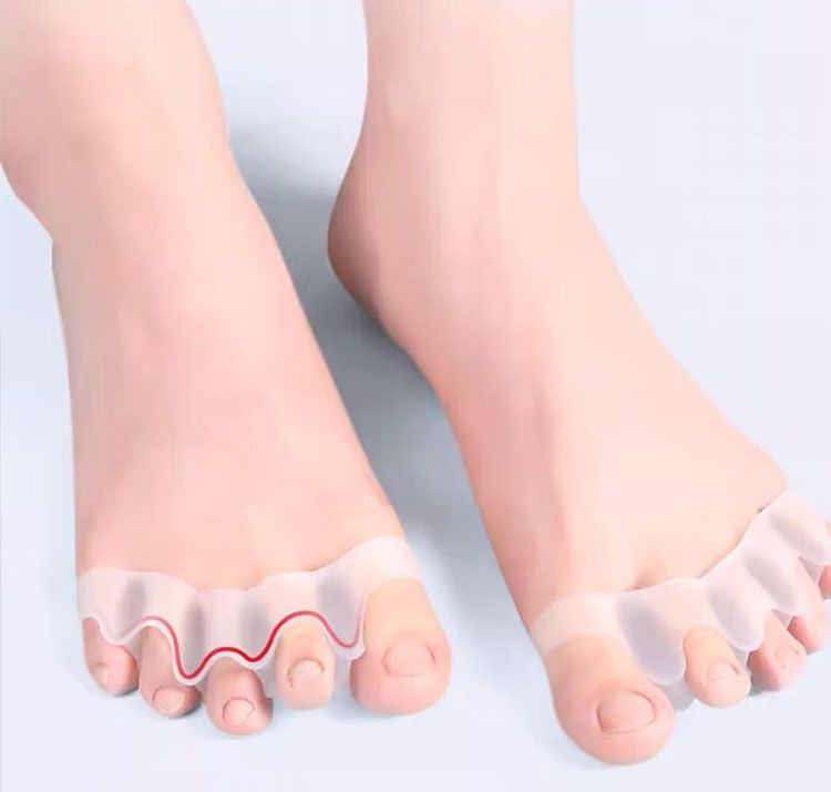 Separatore dita in silicone da 2 pezzi, dita dei piedi, divaricatore dita, alluce valgo, correttore di dita dei piedi, separatore di dita_voghion.com