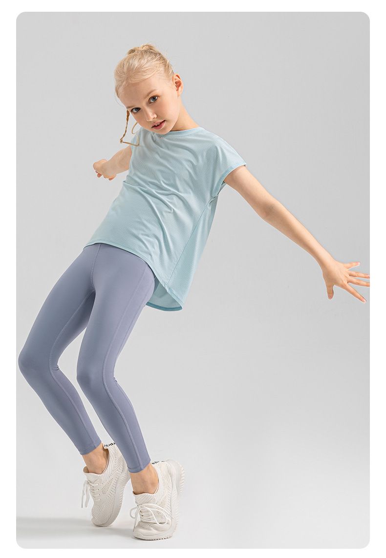 Fete mici îmbrăcăminte de vară respirabil de înaltă elasticitate pantaloni de yoga Cloud Sense piele prietenoasă sport dans antrenament alergare fitness pantaloni_voghion.com