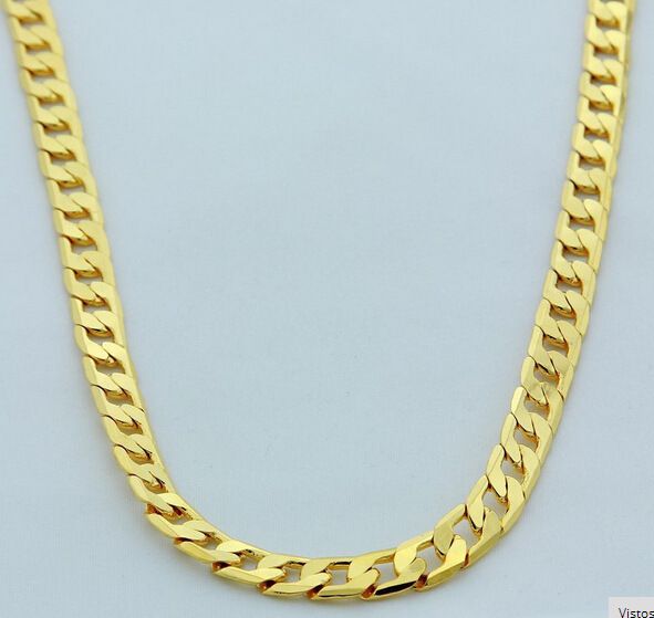 Heißverkaufter Silberschmuck, personalisierte NK-Halskette mit flacher Seite für Herren, 10 mm_voghion.com