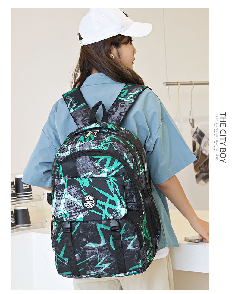 Backpack Trendy Junior And Senior High School Student Backpack Fashion Camouflage Travel Large Capacity Computer Backpack_voghion.com