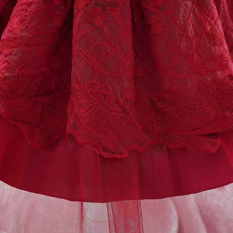 Nuovo vestito per neonati e bambini, festa di compleanno, vestito da principessa, gonna tutù dolce in rete ricamata a bolle_voghion.com