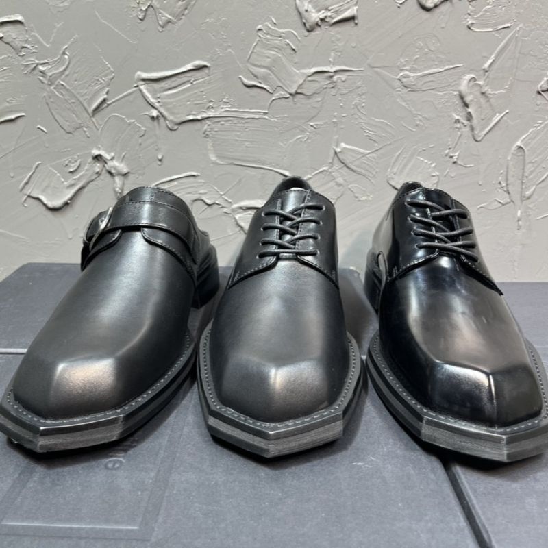 Small Lazy People Geschlossene Zehen-Halbschuhe Leder Flow F268 Lässige britische Stil Trendy Schuhe Herren Sandalen_voghion.com