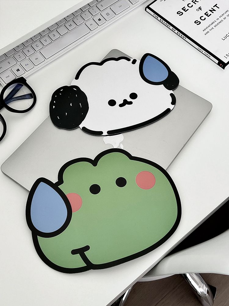 Tappetino di qualità imbattibile per ragazze, con simpatici cartoni animati, protezione per il polso, antiscivolo, di piccole dimensioni, portatile, per scrivania da ufficio, per mouse pad di casa._voghion.com
