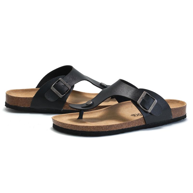 Sandale Ruizu Couple Plut de vară Sandwich pentru bărbați, ediție coreeană Sandale la modă, papuci casual cu model herringbone pentru femei_voghion.com