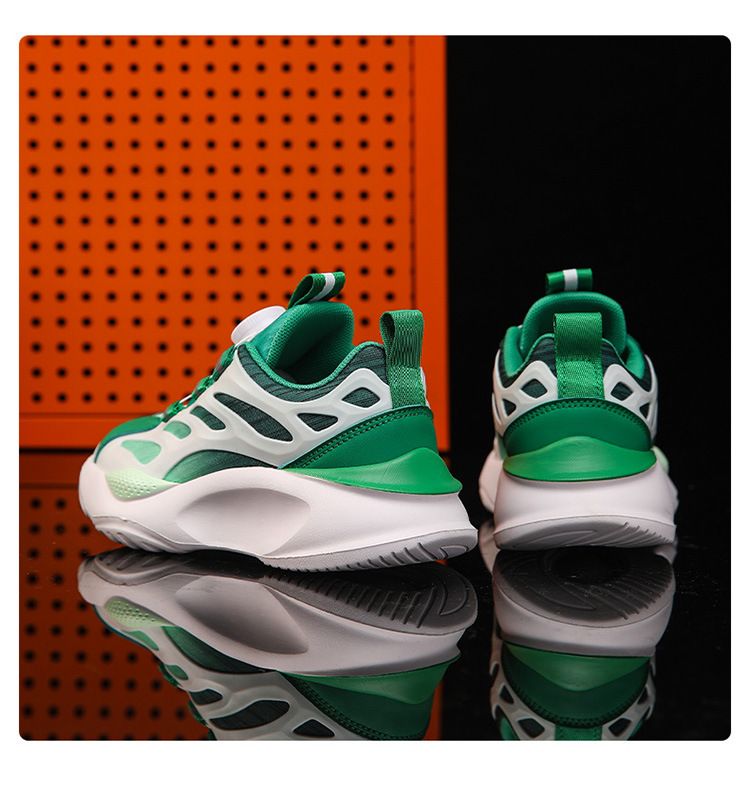 Kinderschuhe Neue Herbst Kindermode Papa Schuhe Laufschuhe Drehknopf Sport Kleine Weiße Schuhe Für Mädchen_voghion.com