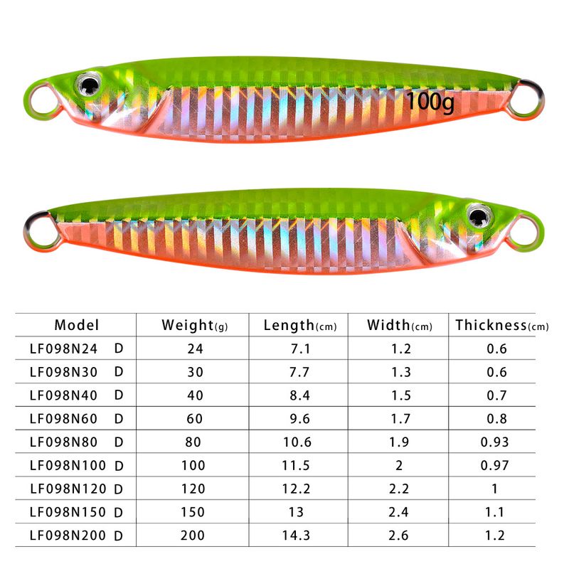 Luminous Lead Fish Sinking Long Casting Metal Lure Jig Bionic Bait Sea Iron Plate Fishing Gear_voghion.com