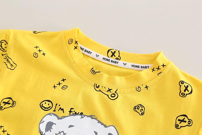 2025 Children's Short Sleeved Denim Shorts Two-piece Set For Boys, Trendy And Cool Casual Summer Clothes_voghion.com