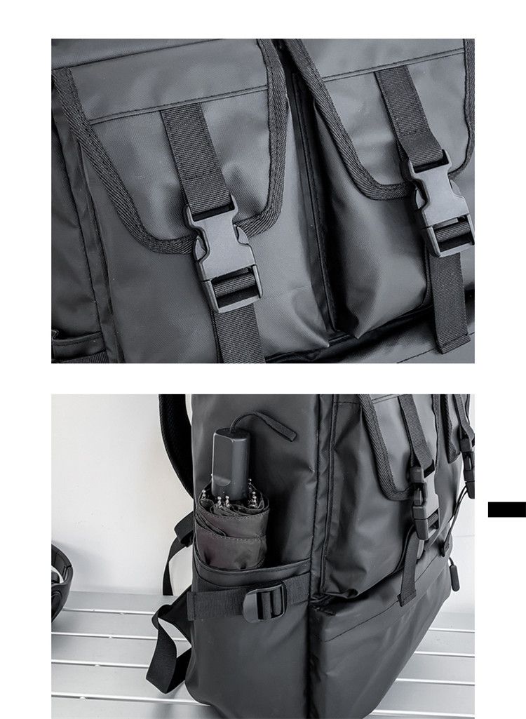 Backpack, men's high-end sense, large capacity leisure travel computer bag, workwear, roll mouth waterproof backpack,_voghion.com