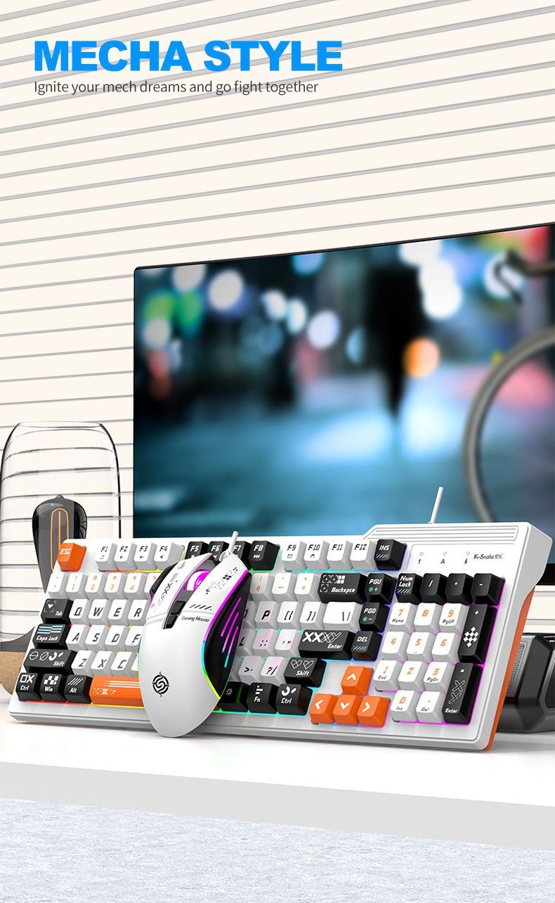 Office Wired Gaming Electronic Sports Keyboard And Mouse_voghion.com