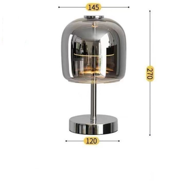 Stile scrivania Scrivania di alta qualità Camera da letto Comodino Lampada da letto Luce Lusso Geometrico Semplicità Trasparente Ins_voghion.com