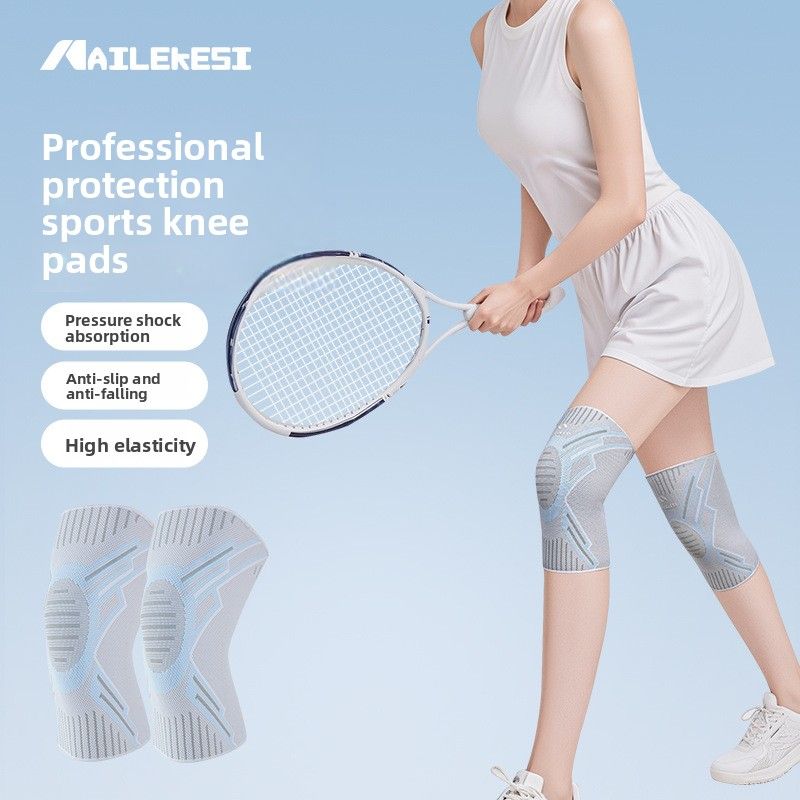 Pads For Women Sports Knee Support Running Jump Rope Climbing Professional Badminton Cycling Joint Leg Guards Summer_voghion.com