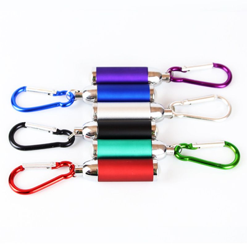 LED Mini Telescopic Zoom Electronic Flashlight Carabiner Holiday Gift Small Pull Tube Key Light Factory Direct Sale_voghion.com