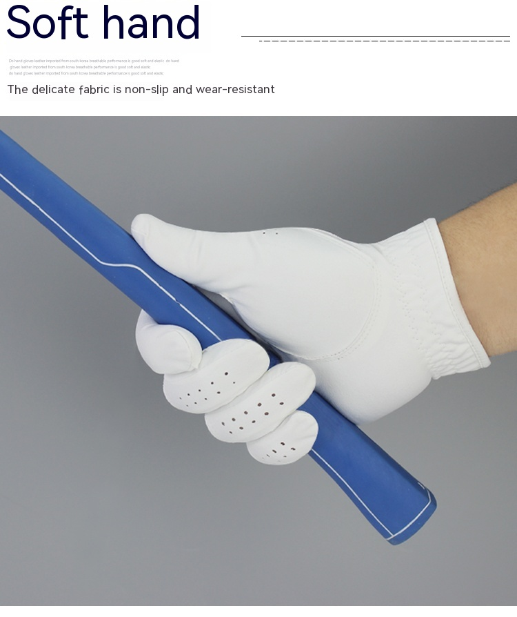 Golf gloves made of men's nano microfiber fabric, thin, breathable, non slip, and washable_voghion.com