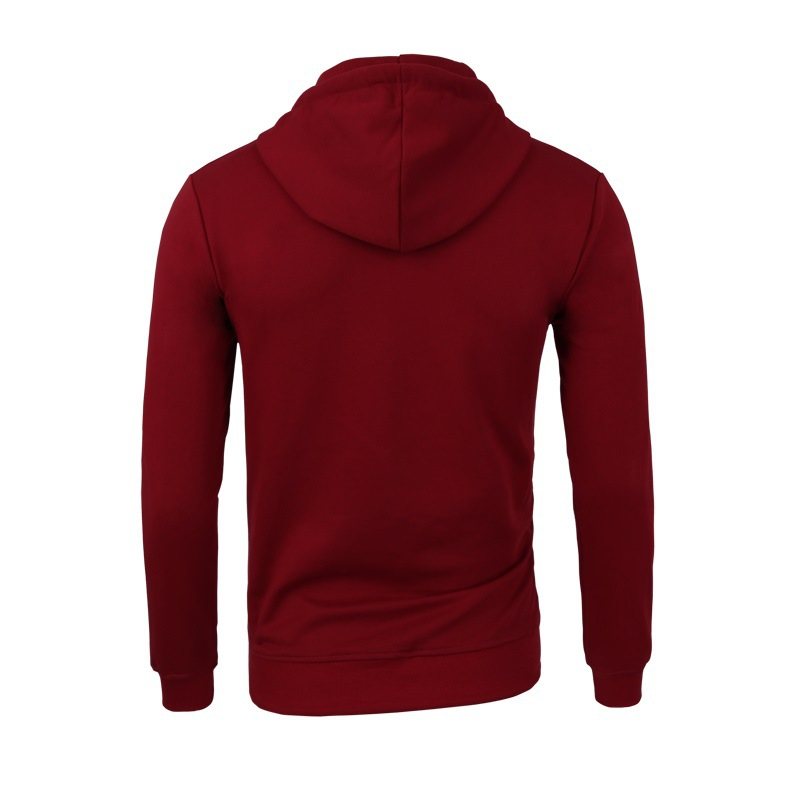 Felpa con cappuccio in cotone da uomo autunno-inverno con cappuccio e zip intera_voghion.com