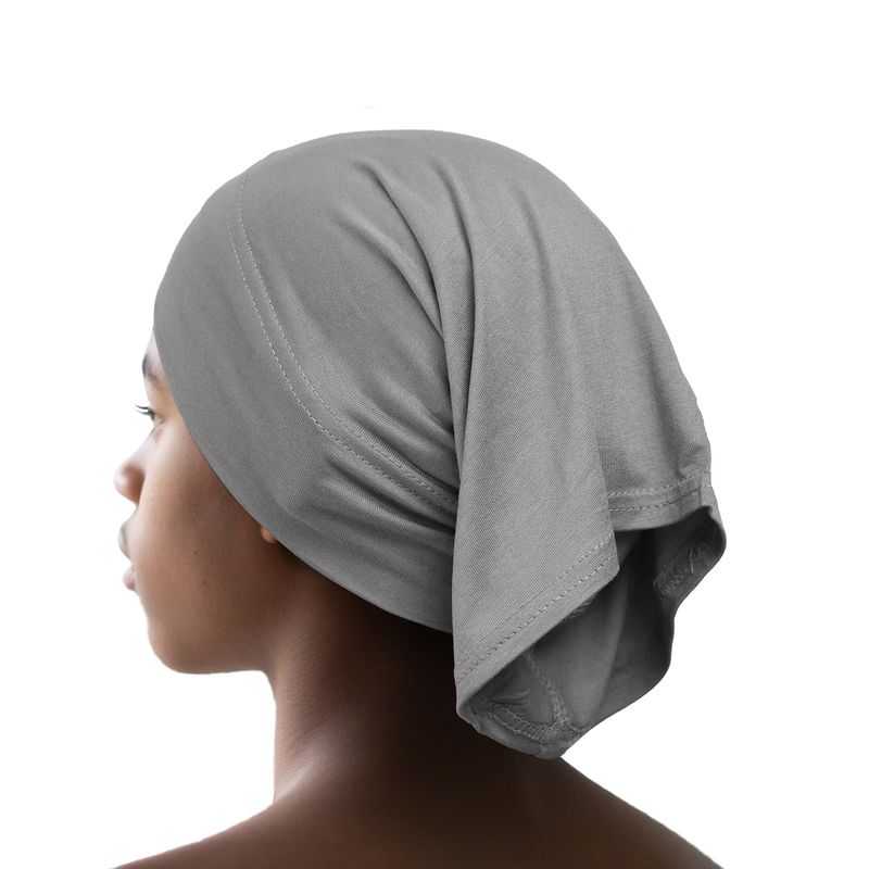 Turbante de algodón mercerizado para mujer: hiyab suave de primera calidad para mujeres musulmanas_voghion.com