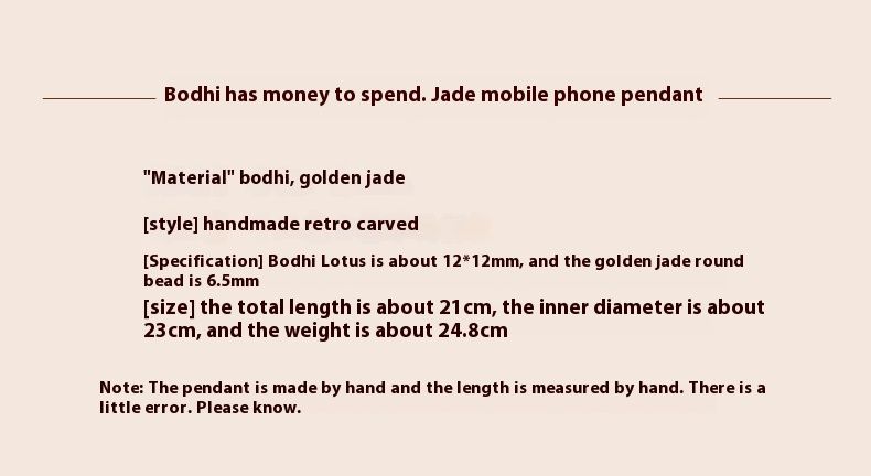Bodhi Geldblumenkette für Frauen, exquisites und süßes Anti-Verlust-Pedant für das Handgelenk, Seil zum Aufhängen von Telefonhüllen, kleines Pedant für_voghion.com