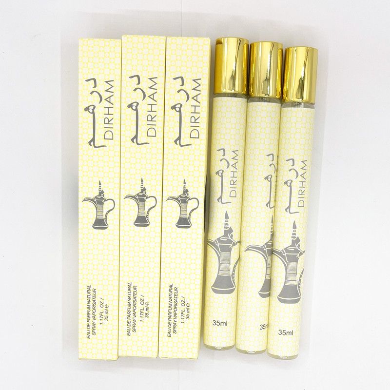 Wit 35ml DIRHAM Darhan Arabische magische lamp reageerbuis parfum Midden-Oosten heren- en damesgeur_voghion.com