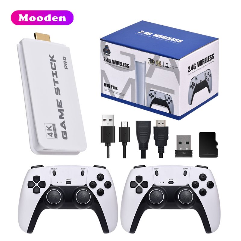 Clé de jeu 4K haute définition, portable, mini, 2,4 g, sans fil, console de jeu classique pour PS1_voghion.com