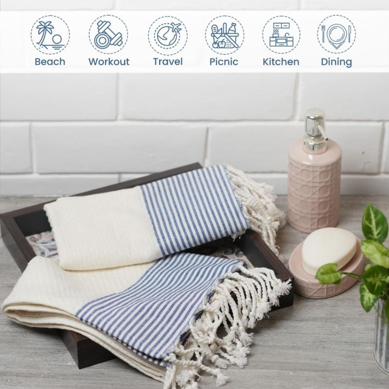 Set da tè per capelli, asciugamani da bagno, bagno, ospiti, turco, mano, 100, viso, mano, mano e asciugamani, 2 asciugamani da cucina Drative, strofinacci, CN_voghion.com
